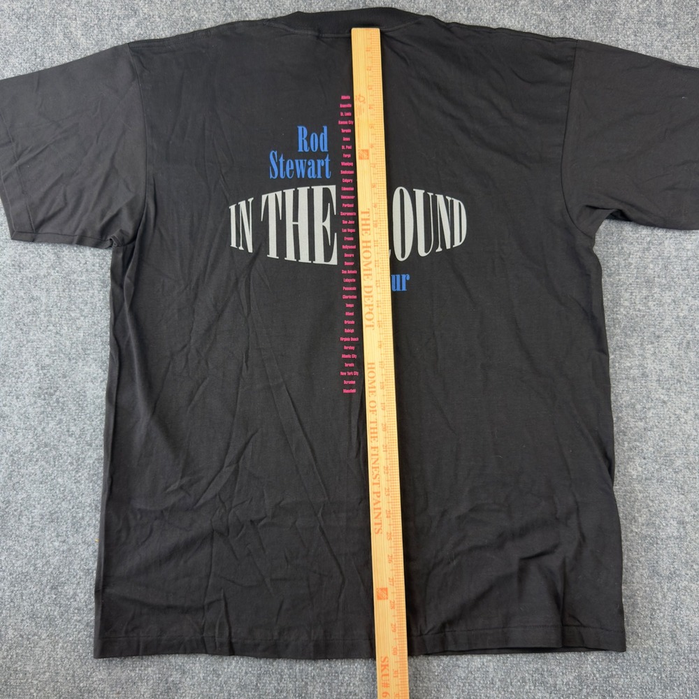 Vintage Rod Stewart 1996 In The Round Tour Shirt XL Winterland Made in USA Black - Picture 8 of 8